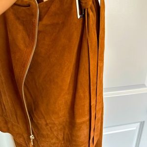 WHBM Suede jacket and skirt